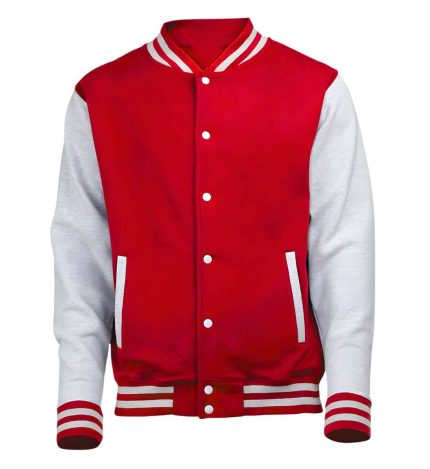 Varsity Jacket in Cotton Sleeve