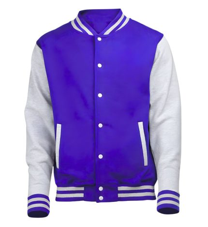 Varsity Jacket in Cotton Sleeve